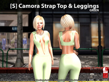 [S] Camora Strap Top & Leggings Beige