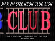 NEON 3D BOX - CLUB RED