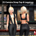 s camora strap top leggings black ad