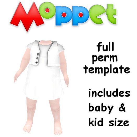Moppet FULL PERM  Dress 10 v2 Template