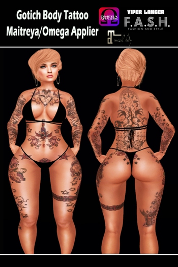F.A.S.H VIPER Female Gothic Body tattoo Maitreya Omega Applier