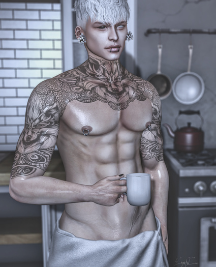 *!R.O!* Good Morning BENTO Poses  w/ mesh Coffee Cup