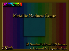 Metallic Madness Crepe Solids Textures