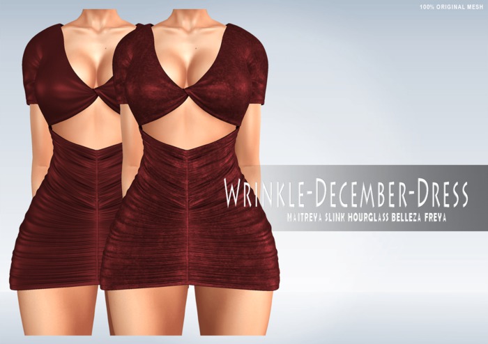 iS Wrinkle December Dress RED