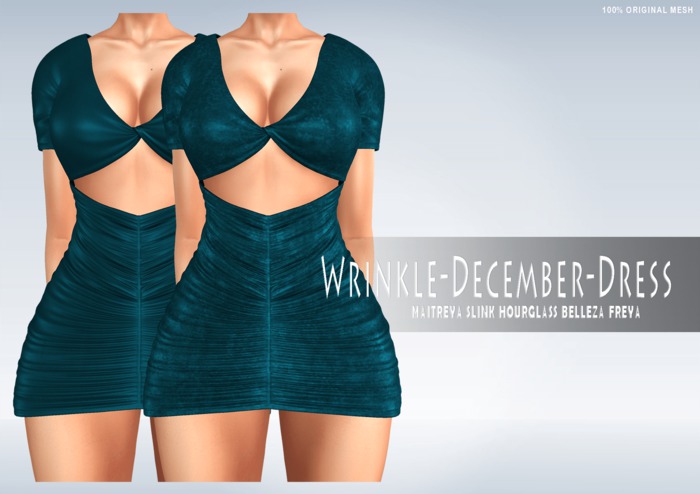 iS Wrinkle December Dress OCEAN