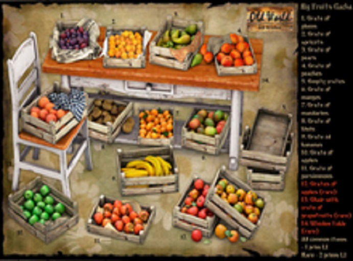 OW Crate of persimmons