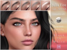 Eyebrows, Catwa: JuliaFire.Large.SoftArch.BlackToWhite