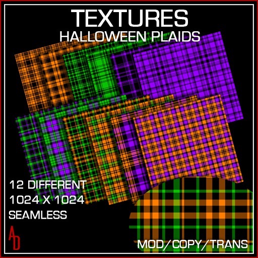 Textures - Halloween Plaids