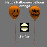 Happy Halloween balloon - orange