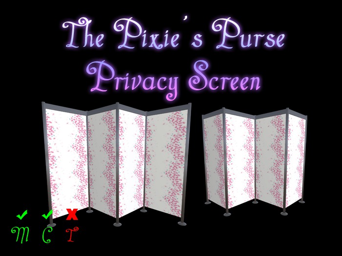 .:: Pixie's Purse ::. Privacy Screen