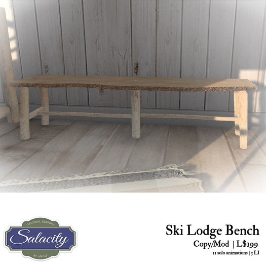 Salacity - Ski Lodge Bench (add me)