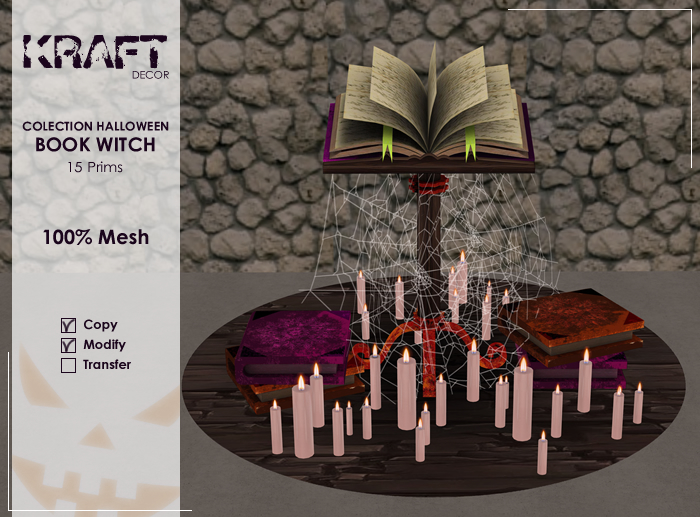 ::Kraft:: Colection Halloween Book Witch