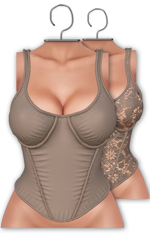 Second Life Marketplace - [[ Masoom ]] Emily Top Nude -ADD-