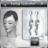 !! NE! Earring "Silver Gears"