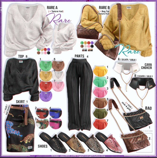 `M.BIRDIE / Rinda look.Cara choker A-silver