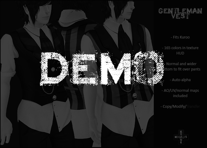 krankhaus - Kuroo - Gentleman Vest DEMO