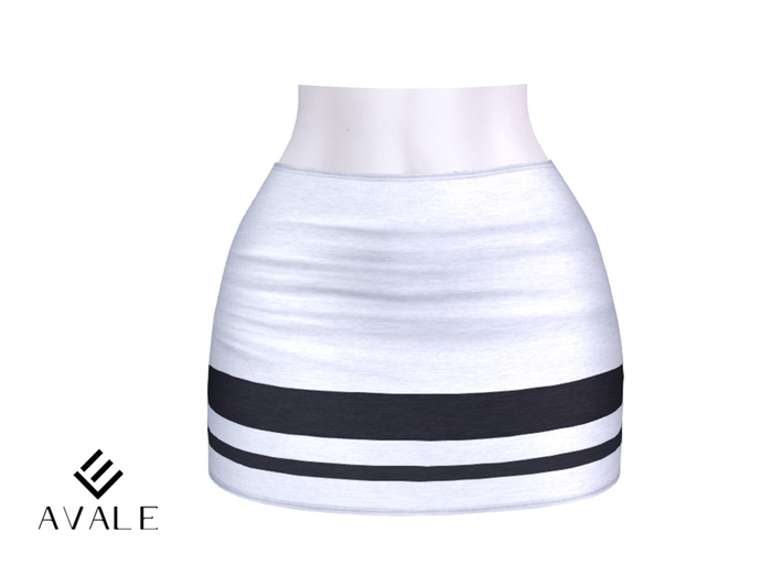AVALE Aurelia Skirt - White/Black