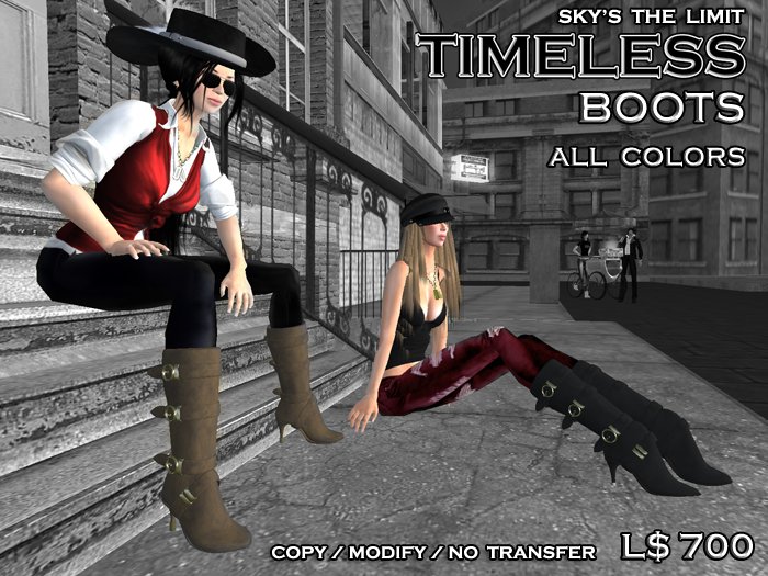 Timeless Boots - All Colors @ Sky's The Limit