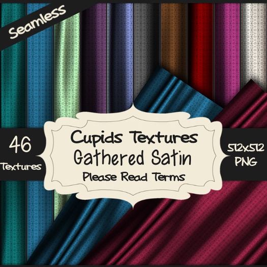 *Cupids Textures * 46 GATHERED SATIN