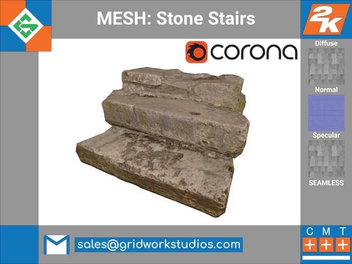 [ G.W.S. ] MESH: Stone Stairs