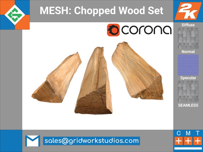 [ G.W.S. ] MESH: Chopped Firewood Set