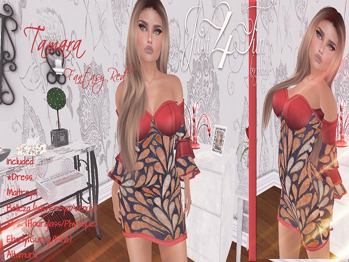 J4F Tamara Fantasy Red Dress