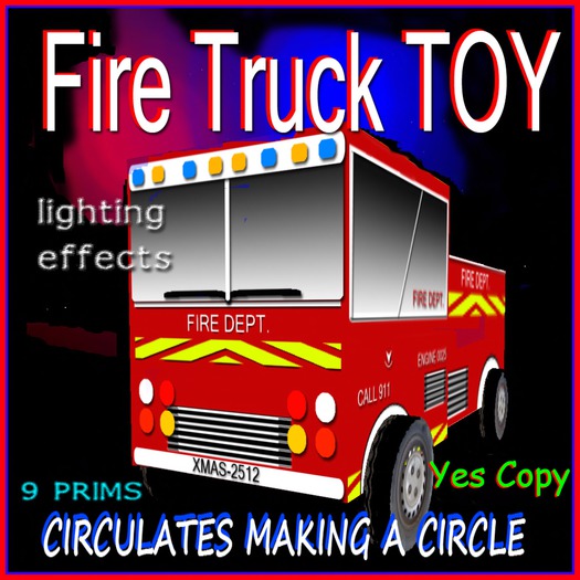 Fire Truck TOY - copy box - by Vircha kerouac