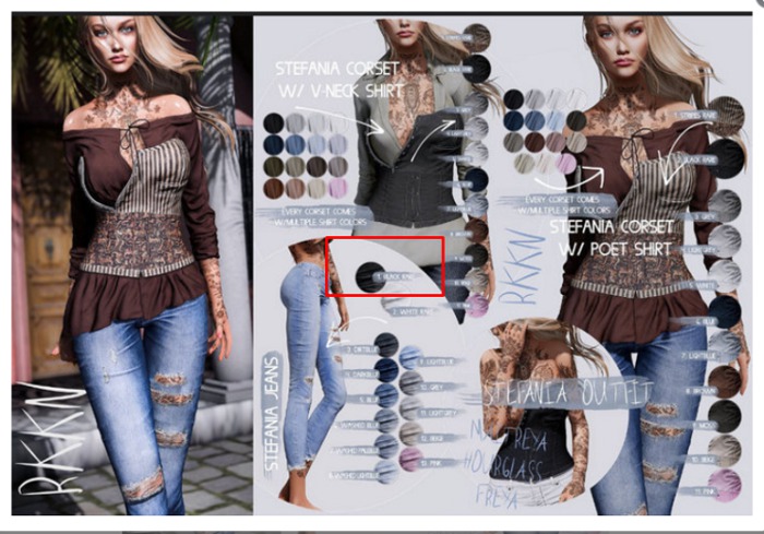 RKKN. Stefania Jeans Black RARE -Freya