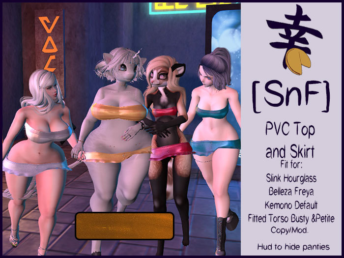 [SnF] PVC Top and Skirt Orange