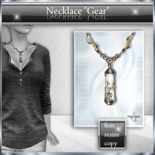 !! NE! Necklace "Gears"