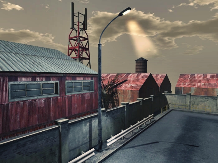 Street light Pole - Low Prim - HD Textures