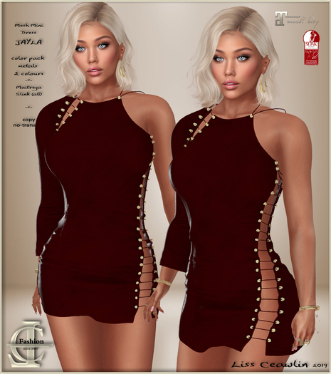 .:LC:. Jayla Mini Dress (box) red ruby