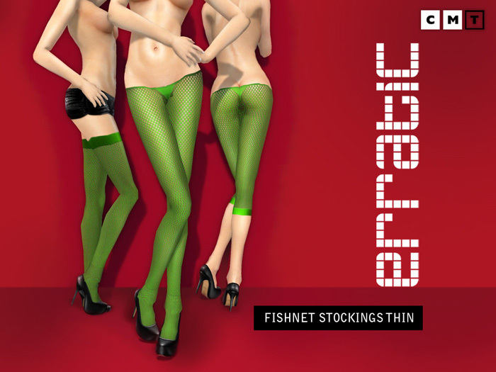 erratic / fishnet stockings thin / lime