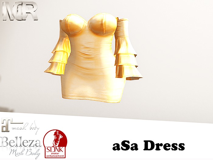 _Mor Store-- aSa Dress Gold