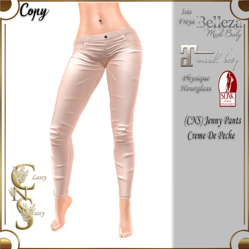 (CNS) Jenny Pants  Creme De Peche