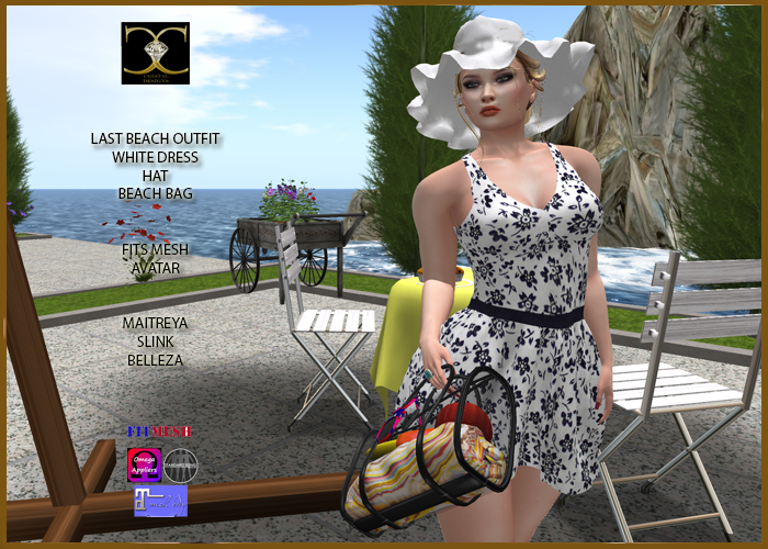 LAST BEACH DRESS WHITE