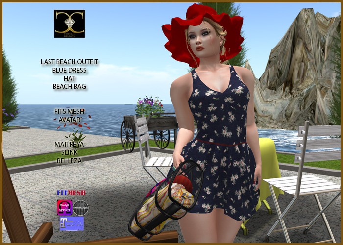 LAST BEACH DRESS BLUE