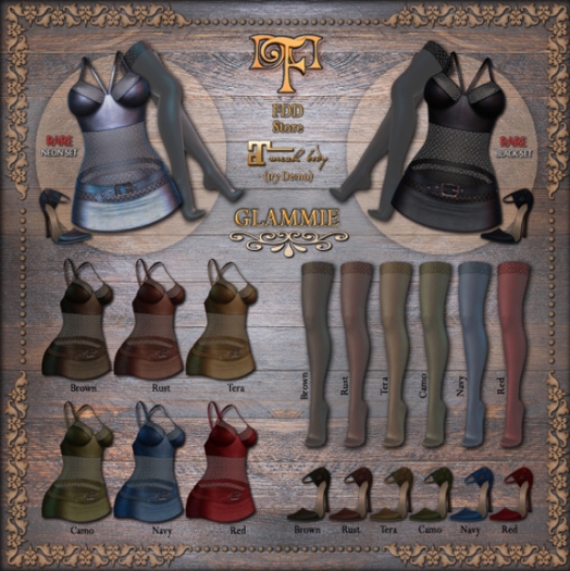 FDD *Glammie* Pumps Camo Leather (Maitreya)