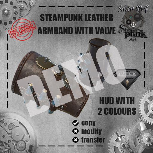 SW ARMBAND DEMO steampunk aesthetic with valve (5min demo market)