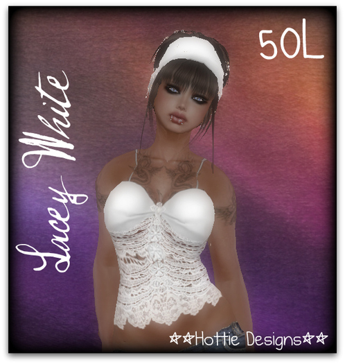 Lacey white Top