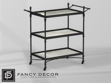 Fancy Decor: Julian Bar Cart (black)