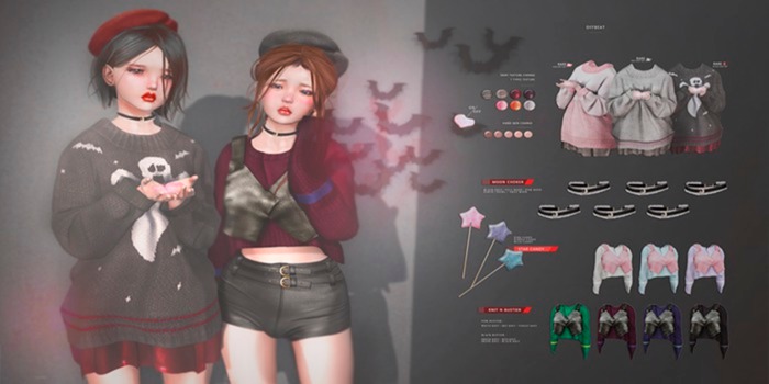 . offbeat . Give my galaxy : knit n bustier peach