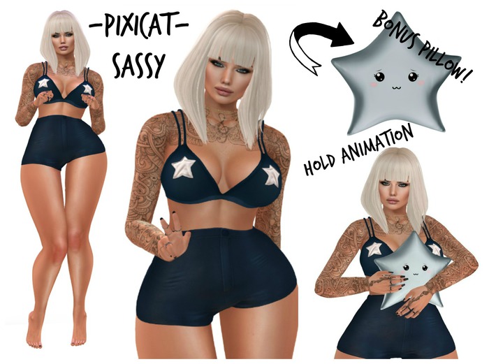 -Pixicat- Sassy.Set - Blue & Caboodle Star - Blue