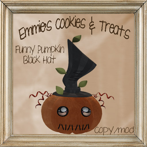 Funny pumpkin black hat