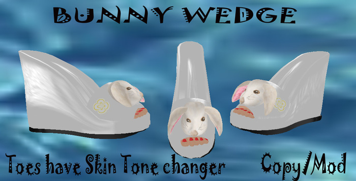 White Bunny Wedge