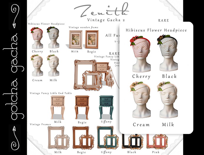 =Zenith=Hibiscus Flower Headpiece (Cherry)