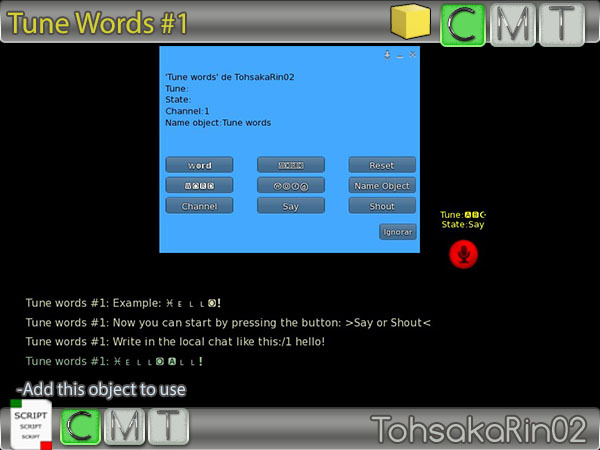 Tune words #1