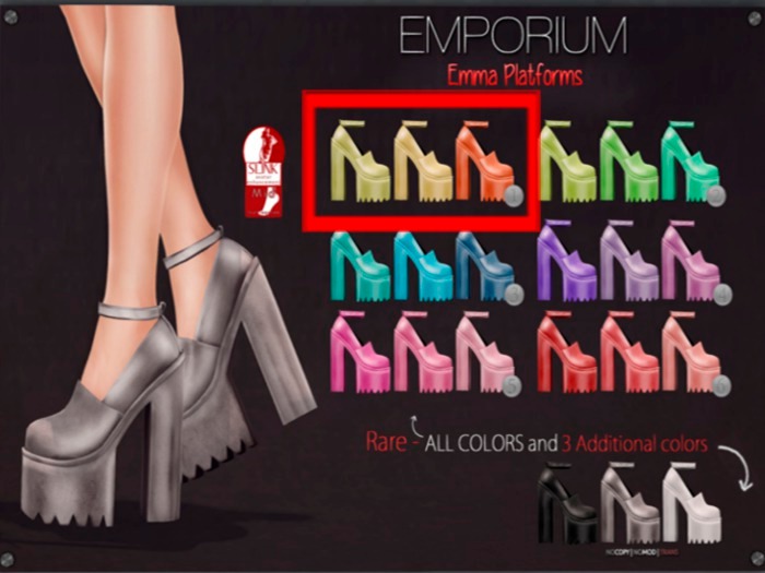 EMPORIUM - Emma Platform - PACK1 SLINK