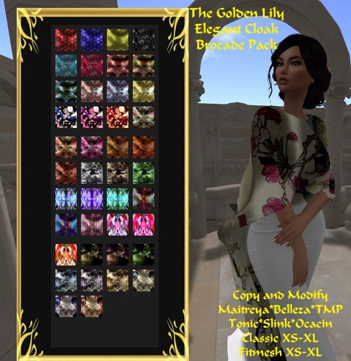 *TGL* Elegant Cloak ~ Brocade Pack
