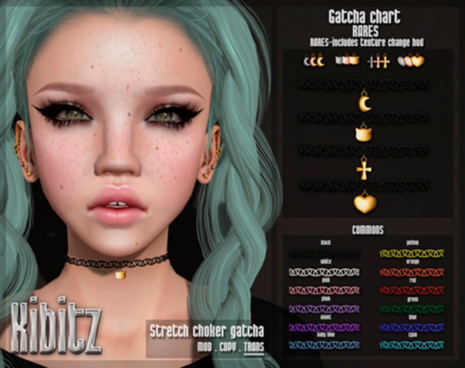 Kibitz - Stretch choker - blue COMMON